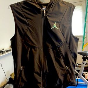 Air Jordan Full Zip Hooded Sleeveless Athletic Top